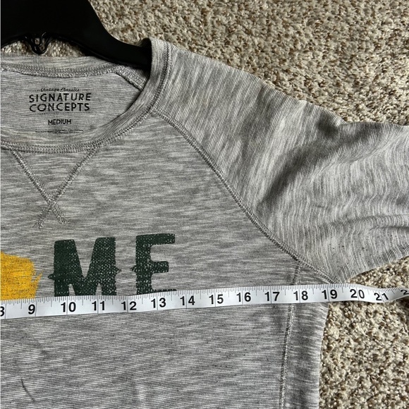 Signature Concepts Home Wisconsin Green Bag Packers Long Sleeve Shirt Medium - Picture 5 of 5